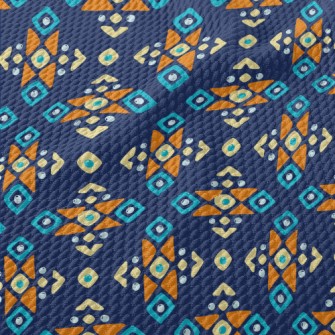 Geometric Patchwork Graphics Birdseye Piqué