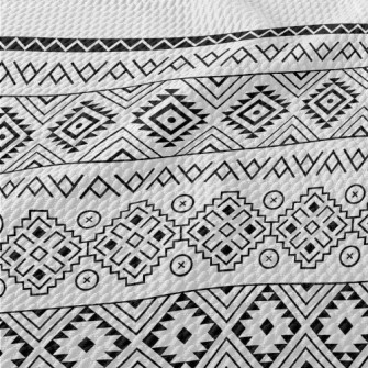 Special Ethnic Pattern Birdseye Piqué