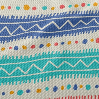 Lines, Curves, Dots Birdseye Piqué