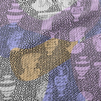 Artistic Dot Statue Birdseye Piqué