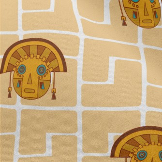 Classic Mayan Mask Chiffon