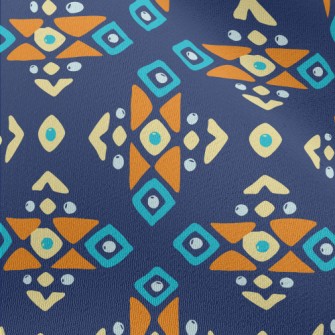 Geometric Patchwork Graphics Chiffon