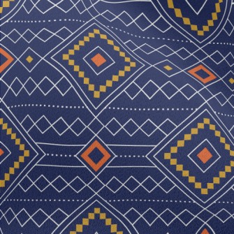Geometric Patchwork Rhombus Chiffon