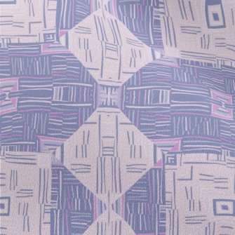Lines Interlaced Geometry Chiffon