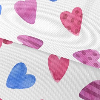 Watercolor Cute Love Heart Waterproof Oxford