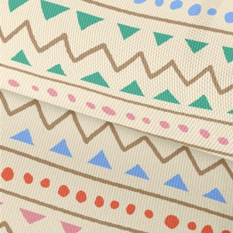 Hand Drawn Geometric Figures Waterproof Oxford