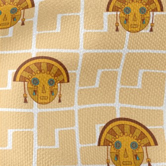 Classic Mayan Mask Waterproof Canvas