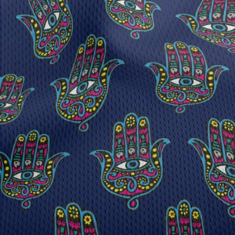 Mysterious Eye Palm Athletic Mesh Flat Back