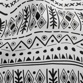 Mysterious Ethnic Pattern Athletic Mesh Flat Back