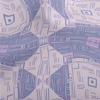 Lines Interlaced Geometry Athletic Mesh Flat Back