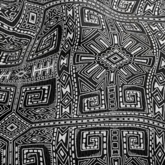 Ancient Geometric Murals Athletic Mesh Flat Back