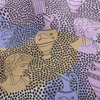 Artistic Dot Statue Athletic Mesh Flat Back