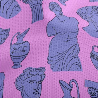Greek Statues Athletic Mesh Flat Back