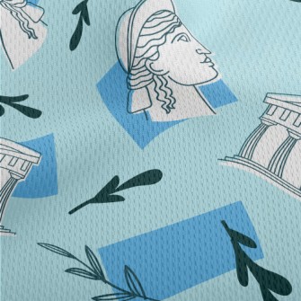 Roman Greek Figures Athletic Mesh Flat Back