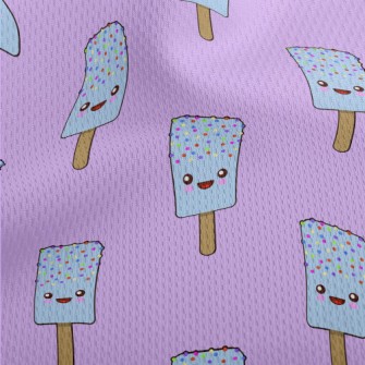 Cute Colorful Bean Popsicle Athletic Mesh Flat Back