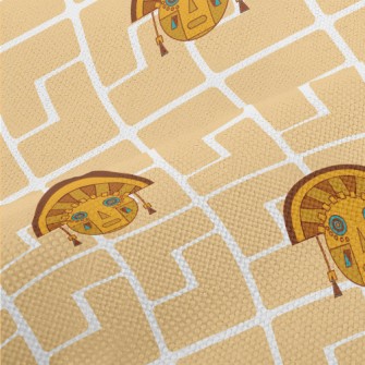 Classic Mayan Mask Performance Linen