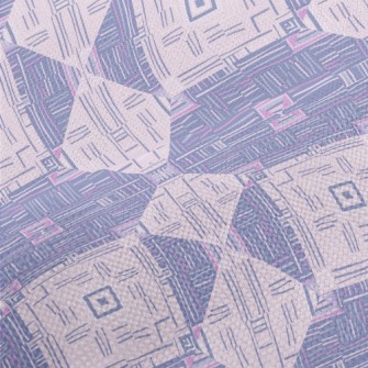 Lines Interlaced Geometry Performance Linen