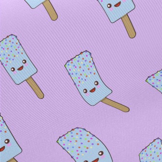 Cute Colorful Bean Popsicle Twill