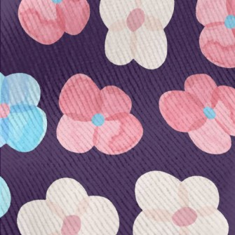 Cute Color Flowers Standard Corduroy