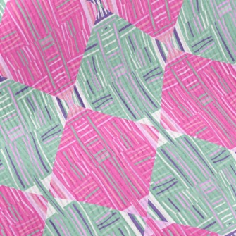Line Art Rhombus Standard Corduroy