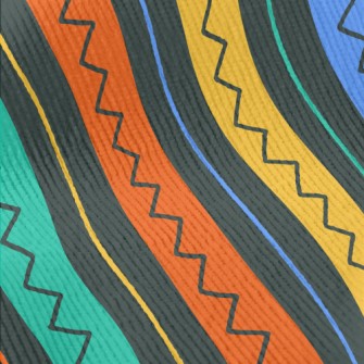 Colorful Vertical Stripes Standard Corduroy