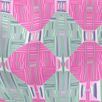 Line Art Rhombus Stretch Ponte