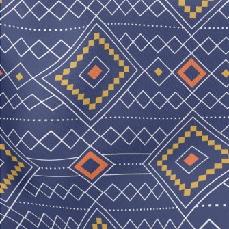 Geometric Patchwork Rhombus Stretch Ponte