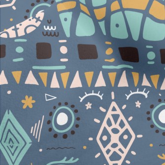 Ancient Mysterious Murals Micro Fleece