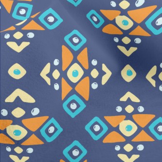 Geometric Patchwork Graphics Micro Fleece