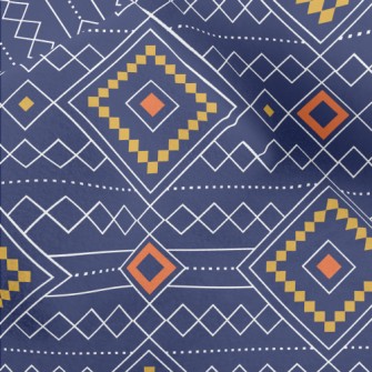 Geometric Patchwork Rhombus Micro Fleece