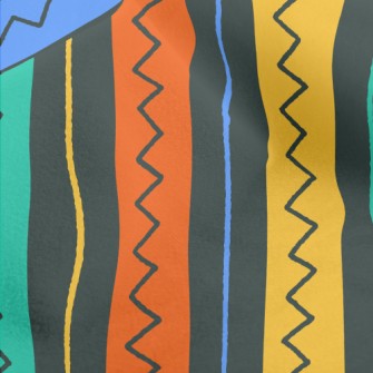 Colorful Vertical Stripes Micro Fleece