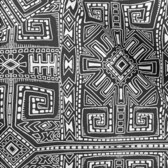 Ancient Geometric Murals Micro Fleece