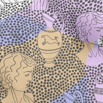 Artistic Dot Statue Micro Fleece