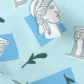 Roman Greek Figures Micro Fleece