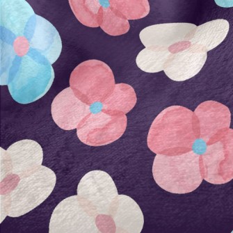 Cute Color Flowers Minky