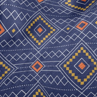 Geometric Patchwork Rhombus Minky