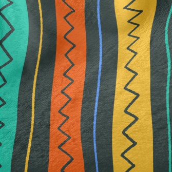 Colorful Vertical Stripes Minky