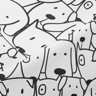 Group Of Puppies Piqué