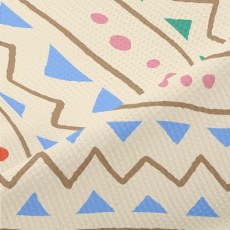 Hand Drawn Geometric Figures Piqué