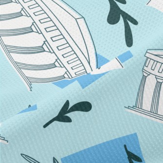 Roman Greek Figures Piqué