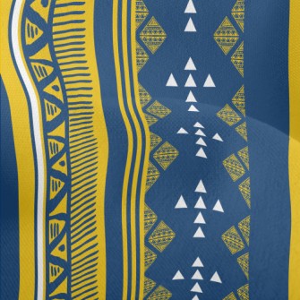 Ethnic Geometric Totem Lightweight Performance Linen