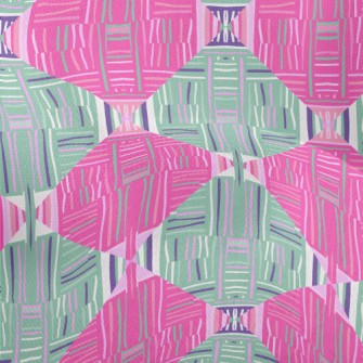 Line Art Rhombus Lightweight Performance Linen