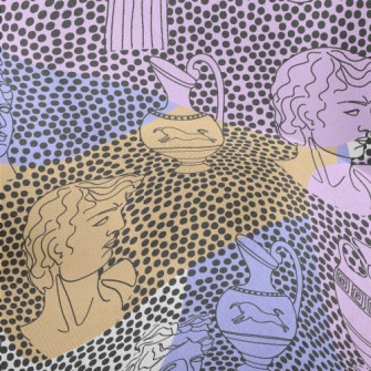 Artistic Dot Statue Lightweight Performance Linen