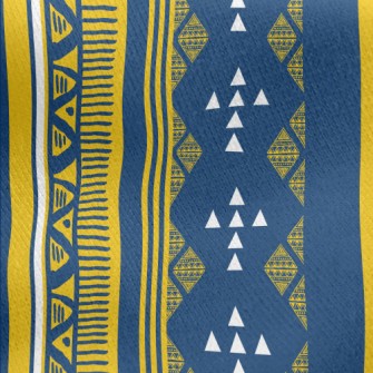 Ethnic Geometric Totem Jersey Backed Fleece