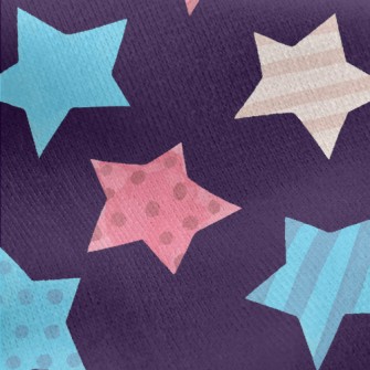 Classic Color Star Jersey Backed Fleece