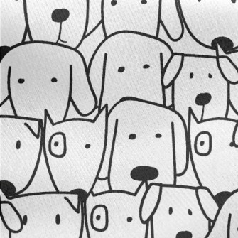 Group Of Puppies Jersey Backed Fleece