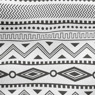 Classic Geometric Ethnic Jersey Backed Fleece