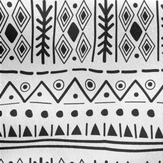 Mysterious Ethnic Pattern Jersey Backed Fleece