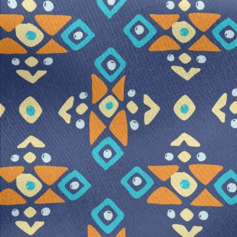 Geometric Patchwork Graphics Jersey Backed Fleece