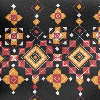 Good Looking Geometric Design Jersey Backed Fleece